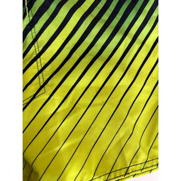 O'Neill Board Shorts Mens 36 Swimwear Surf Beach Green Yellow Drawstring - Picture 6 of 6